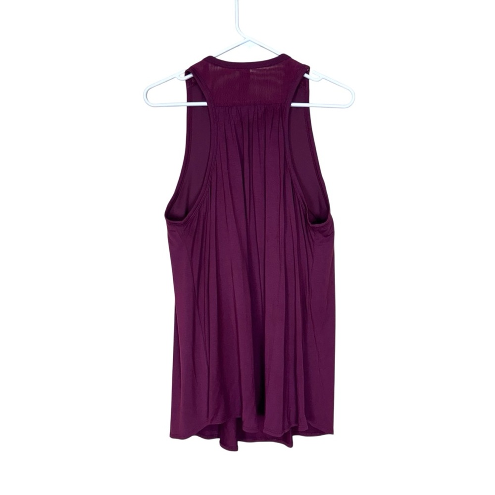 SHEBIRD Freedom Racerback TANK Top Built-In Bra Maroon size 9 (XXXL) Athletic - Picture 2 of 9